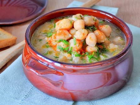 Ревития – традиционна гръцка нахутена супа - снимка на рецептата